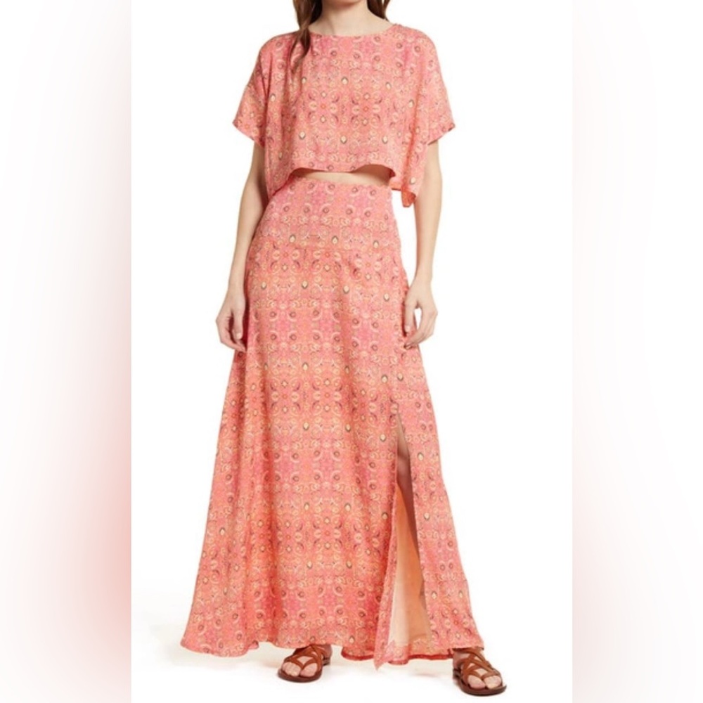 NWT Free People Marion 2 Piece Set Crop Top/Maxi Skirt